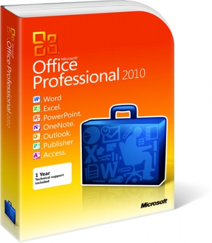  Microsoft Office Pro 2010 Russian PC Attach Key PKC Microcase