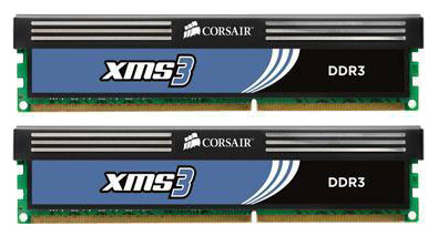 Corsair DDR-3 2048 Mb x 2  PC3-12800 1600MHz (CMX4GX3M2A1600C)