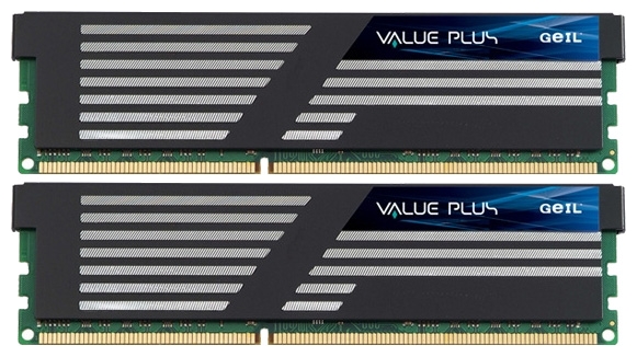 DDR-3 8192 Mb x 2 , PC3-10600 1333MHz GeIL GVP316GB1333C9DC GL